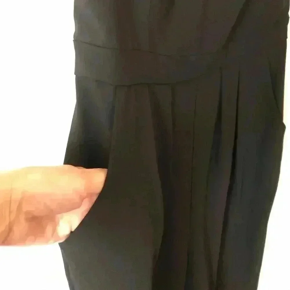 Forever New Black Lace Jumpsuit Size 8 - Picture 4 of 8